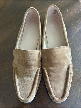 J. Crew Beige Suede Driving Loafers